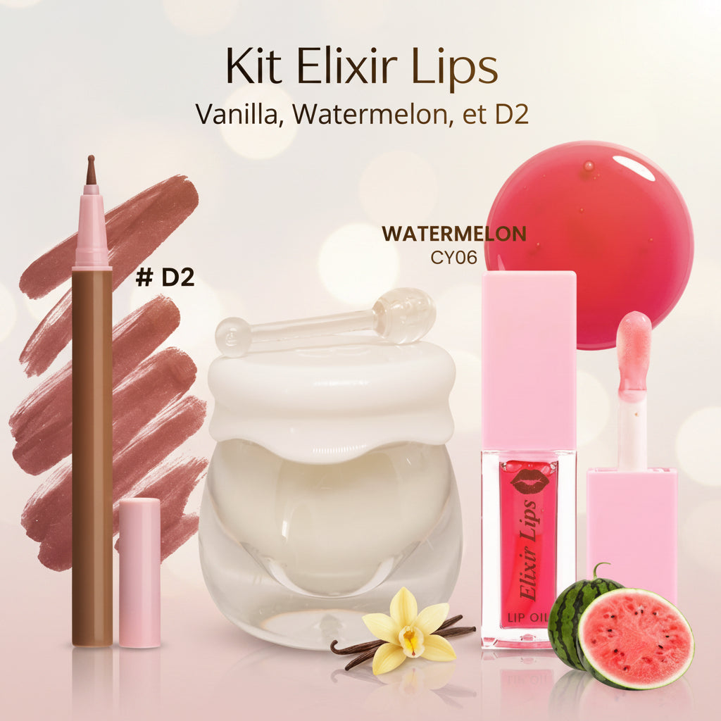 KIT LÈVRES COMPLET – HYDRATE, DESSINE & BRILLE